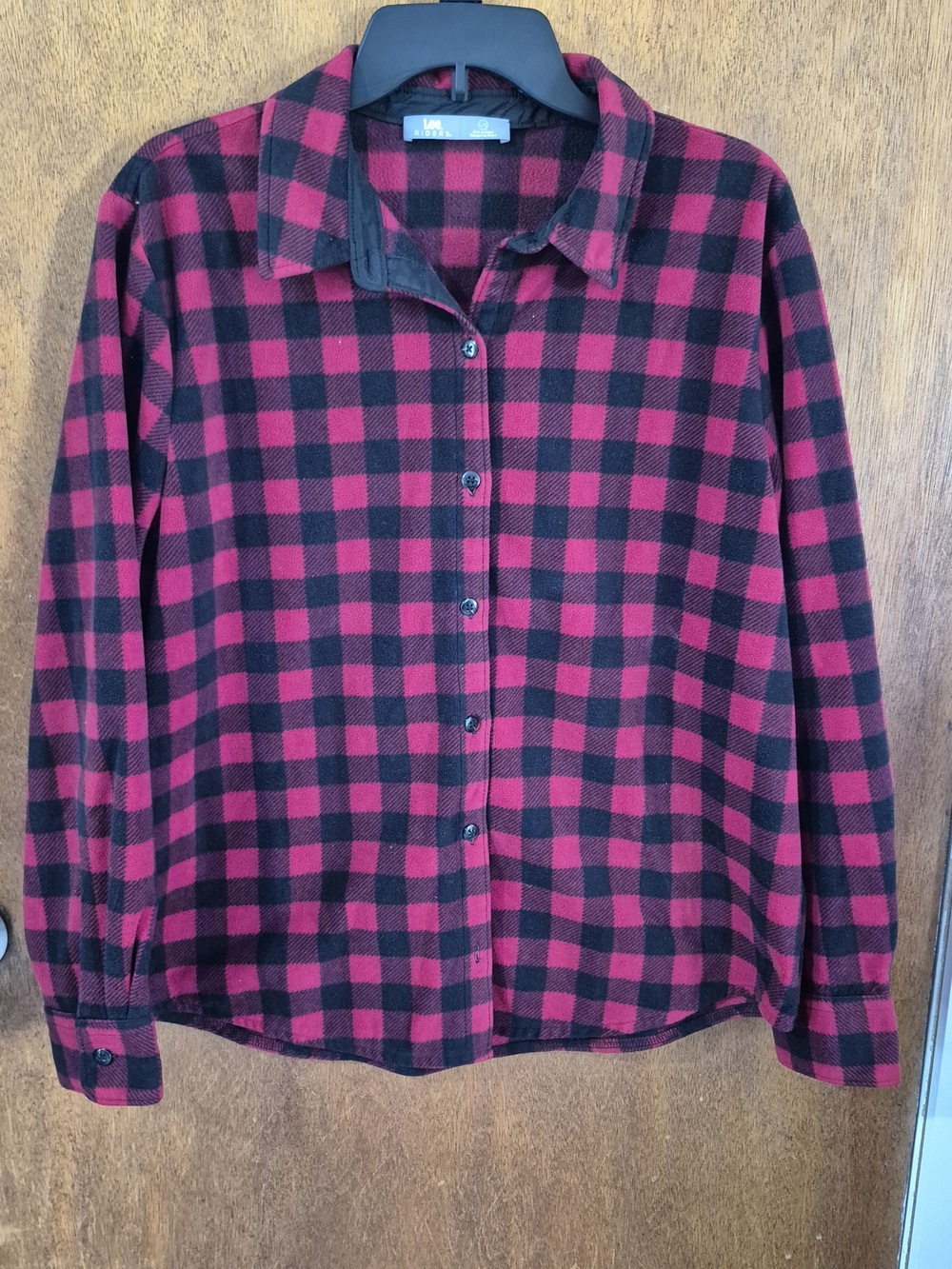 Lee Kids Red and Black Plaid Button-Down Shirt